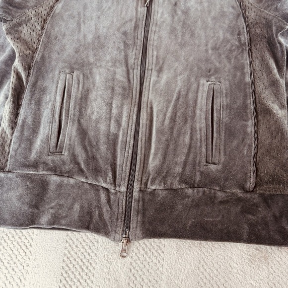 Vintage Y2K - Nike Women's Small (4-6) Velour Brown Full Zip Track Suit Set - Picture 5 of 16